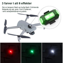 Indlæs billede til gallerivisning 4 farver LED flystroboskoplys og USB-opladning