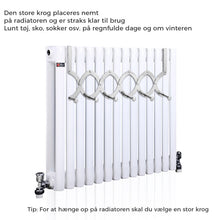 Indlæs billede til gallerivisning Udtrækkelig metal knagerække