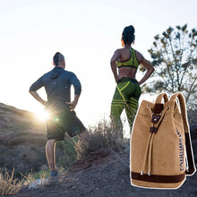 Indlæs billede til gallerivisning Rummelig rygsæk med træksnor