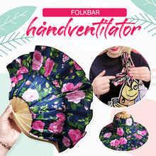 Indlæs billede til gallerivisning Bambus foldbar håndventilator solhat