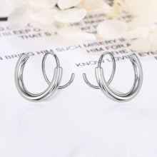 Indlæs billede til gallerivisning Minimalistiske Twist Wrap Krybende klatremaskine Cuff øreringe