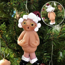 Indlæs billede til gallerivisning Julepynt Julemands-vedhæng i harpiks