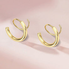 Indlæs billede til gallerivisning Minimalistiske Twist Wrap Krybende klatremaskine Cuff øreringe