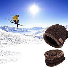Indlæs billede til gallerivisning Ideel rock Varm Beanie Cap med tørklæde