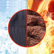 Indlæs billede til gallerivisning Ideel rock Varm Beanie Cap med tørklæde