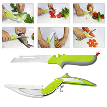 Indlæs billede til gallerivisning Multifunktionel 2-i-1 saks Fødevare- og Grøntsagssaks