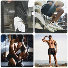 Indlæs billede til gallerivisning 2-i-1 dobbeltlagede fitnessbukser, der tørrer hurtigt