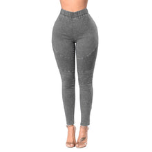Indlæs billede til gallerivisning Elastiske højtaljede slim fit jeans