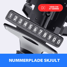 Indlæs billede til gallerivisning Telefonholder med nummerplade i instrumentbrættet