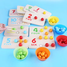 Indlæs billede til gallerivisning Montessori Regnbueperle-legetøj til kognitiv læring