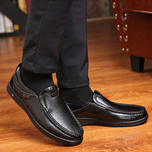 Indlæs billede til gallerivisning Loafers i ægte læder med blød indersål (Herre)