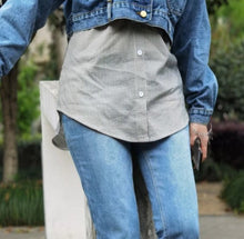 Indlæs billede til gallerivisning Kvinder høj talje falske top lavere feje