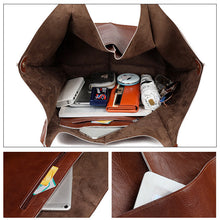 Indlæs billede til gallerivisning Kvinder Oversize Weekender læder håndtasker