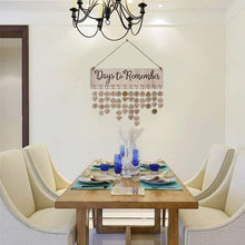 Indlæs billede til gallerivisning Træ jubilæum fødselsdag fødselsdag kalender bord