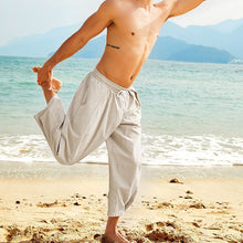 Indlæs billede til gallerivisning Afskårne haremsbukser i bomuldslærred