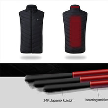 IndlĂŠs billede til gallerivisning Hurtigtvarmende vest (8 varmelegemer)