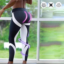 Indlæs billede til gallerivisning Teyou yogabukser med høj talje og geometrisk print