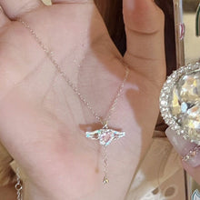 Indlæs billede til gallerivisning Pink englevinge halskæde