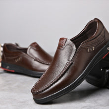 Indlæs billede til gallerivisning Loafers i ægte læder med blød indersål (Herre)