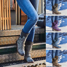 Indlæs billede til gallerivisning Varme vinterstøvler med snøre bagtil