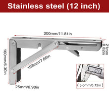Indlæs billede til gallerivisning Foldbart trekantet skillevægsbeslag