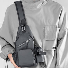 Indlæs billede til gallerivisning Skuldertaske i nylonfilm (Herre)