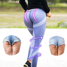 Indlæs billede til gallerivisning Teyou yogabukser med høj talje og geometrisk print