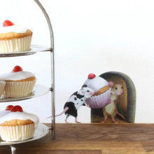 Indlæs billede til gallerivisning Realistiske 3D Musehul vægklistermærker