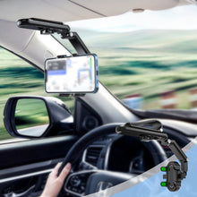 Indlæs billede til gallerivisning Solskærmsmonteret telefonholder til bilen
