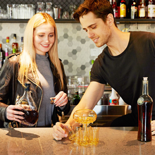 Indlæs billede til gallerivisning Dispenser og holder til 6 shotglas