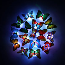 Indlæs billede til gallerivisning 3D LED sommerfugledekorations natlampe
