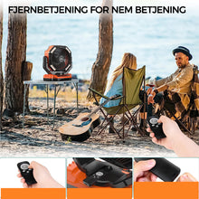 Indlæs billede til gallerivisning Camping blæser med LED lys