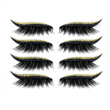 Indlæs billede til gallerivisning Vandtæt og genanvendelig eyeliner og øjenvipper klistermærke