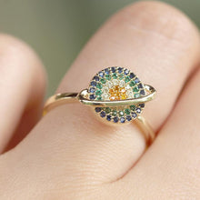 Indlæs billede til gallerivisning Snurrende galakse angst lindring ring