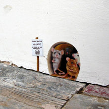 Indlæs billede til gallerivisning Realistiske 3D Musehul vægklistermærker