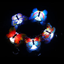 Indlæs billede til gallerivisning 3D LED sommerfugledekorations natlampe