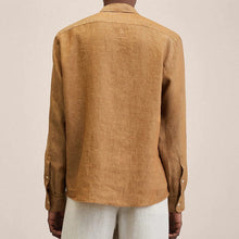 Indlæs billede til gallerivisning Linen skjorte i almindelig pasform til mænd