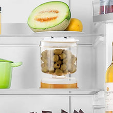 Indlæs billede til gallerivisning Syltede agurker- og olivenkrukkebeholder med si