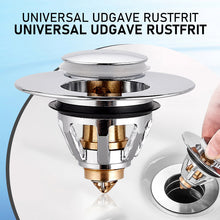 Indlæs billede til gallerivisning Universal pop-up afløbsfilter i rustfrit stål