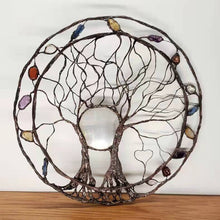 Indlæs billede til gallerivisning Cirkel af Liv Metal Træ Væg dekoration
