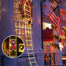 Indlæs billede til gallerivisning Julestigedekorationslys med julemanden