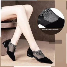Indlæs billede til gallerivisning Rhinestone dekoration mesh hæl sko
