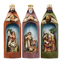 Indlæs billede til gallerivisning Julekrybbe-sæt med de tre vise mænd