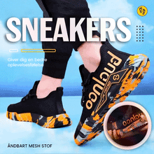 Indlæs billede til gallerivisning Ventilerende sneakers med beskyttende tåkappe i stål