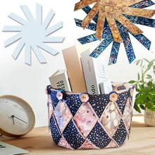 Indlæs billede til gallerivisning Skabelon til Magisk Spiralvævet Opbevaringskurv