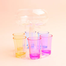 Indlæs billede til gallerivisning Dispenser og holder til 6 shotglas