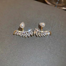Indlæs billede til gallerivisning Perle-zirkon ørestikker øreringe