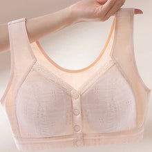 Indlæs billede til gallerivisning Blød og åndbar bomulds-BH med frontspændelukning