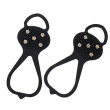 Indlæs billede til gallerivisning ☃️Skosålsunderlag til fodfæste på is- og sneoverflader med skridsikker silikone