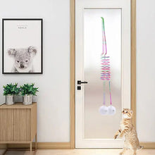 Indlæs billede til gallerivisning Hængende plysforet fjeder kattelegetøj